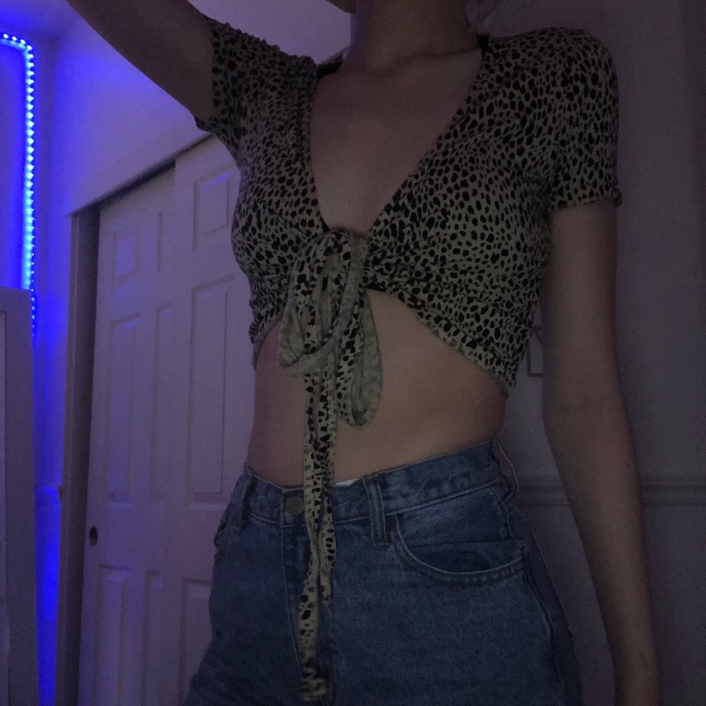 cheetah print top